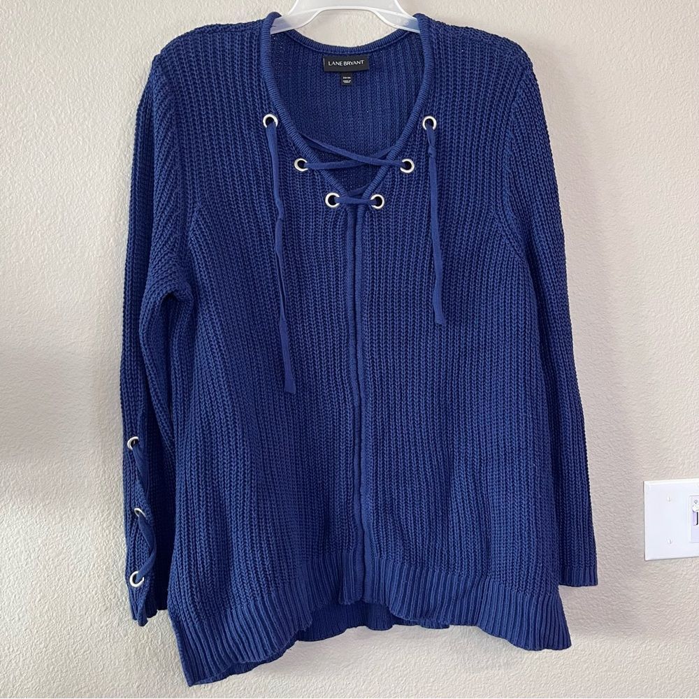 Lane Bryant 22/24 navy knit sweater
